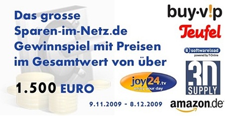 Sparen-im-Netz.de Gewinnspiel bis 9.12.2009