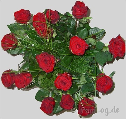Rosenstrauß zum 16. Hochzeitstag