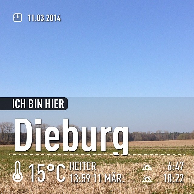 Schönes Wetter März 2014 #wetter #instaweather #dieburg