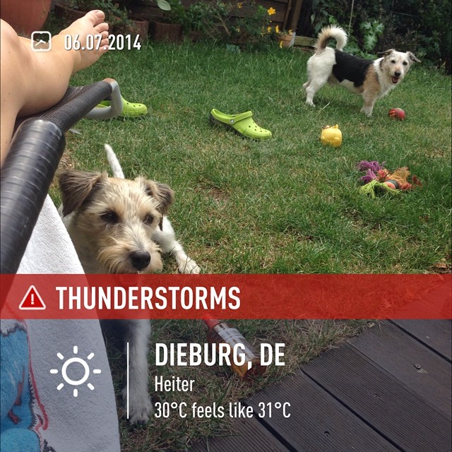 HeiÃŸ und windig heute ;) #instaweather #wetter #dieburg